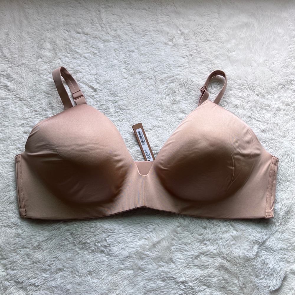 Skims Wireless Form Maternity T-Shirt Demi Nursing Bra Clay PL-PLG-7704W 42DD - Picture 3 of 10
